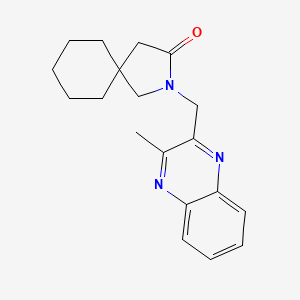 molecular formula C19H23N3O B5683870 2-[(3-methylquinoxalin-2-yl)methyl]-2-azaspiro[4.5]decan-3-one 