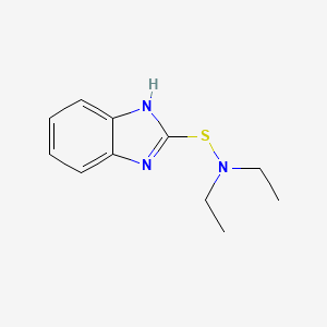 molecular formula C11H15N3S B5683877 2-[(diethylamino)thio]-1H-benzimidazole 