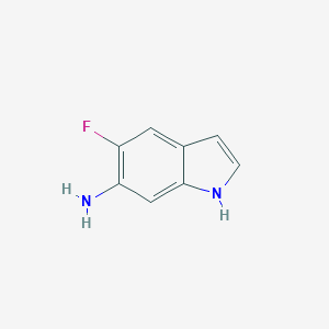 molecular formula C8H7FN2 B056839 5-氟-1H-吲哚-6-胺 CAS No. 121716-63-0