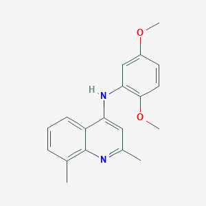molecular formula C19H20N2O2 B5683901 N-(2,5-dimethoxyphenyl)-2,8-dimethyl-4-quinolinamine 
