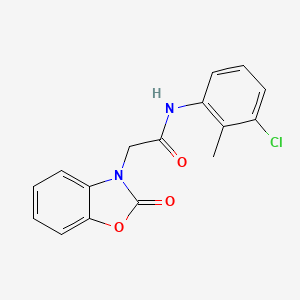 molecular formula C16H13ClN2O3 B5683910 N-(3-chloro-2-methylphenyl)-2-(2-oxo-1,3-benzoxazol-3(2H)-yl)acetamide 
