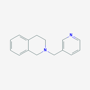 molecular formula C15H16N2 B5683947 2-(3-pyridinylmethyl)-1,2,3,4-tetrahydroisoquinoline 
