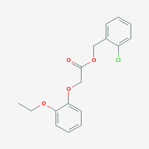 molecular formula C17H17ClO4 B5683975 2-chlorobenzyl (2-ethoxyphenoxy)acetate 