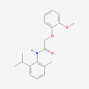 molecular formula C19H23NO3 B5683987 N-(2-isopropyl-6-methylphenyl)-2-(2-methoxyphenoxy)acetamide 