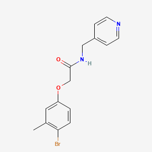 molecular formula C15H15BrN2O2 B5684009 2-(4-bromo-3-methylphenoxy)-N-(4-pyridinylmethyl)acetamide 