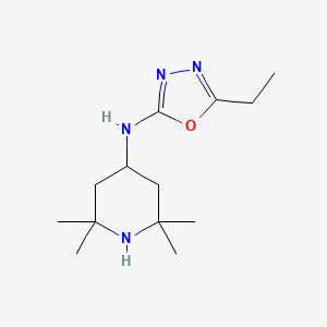 molecular formula C13H24N4O B5684017 N-(5-ethyl-1,3,4-oxadiazol-2-yl)-2,2,6,6-tetramethylpiperidin-4-amine 