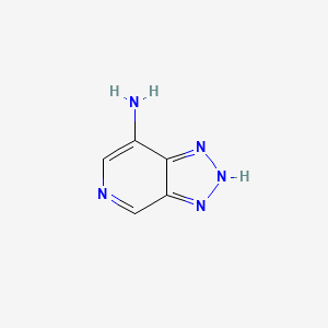 molecular formula C5H5N5 B568402 2H-[1,2,3]Triazolo[4,5-c]pyridin-7-amine CAS No. 116599-51-0