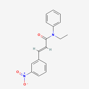 molecular formula C17H16N2O3 B5684035 N-ethyl-3-(3-nitrophenyl)-N-phenylacrylamide 