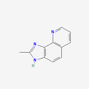 molecular formula C11H9N3 B568404 2-Methyl-1H-imidazo[4,5-h]quinoline CAS No. 111532-38-8