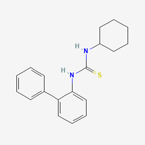 molecular formula C19H22N2S B5684046 N-2-biphenylyl-N'-cyclohexylthiourea 