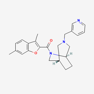 molecular formula C24H27N3O2 B5684065 (1S*,5R*)-6-[(3,6-dimethyl-1-benzofuran-2-yl)carbonyl]-3-(pyridin-3-ylmethyl)-3,6-diazabicyclo[3.2.2]nonane 