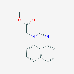 molecular formula C14H12N2O2 B5684084 methyl 1H-perimidin-1-ylacetate 