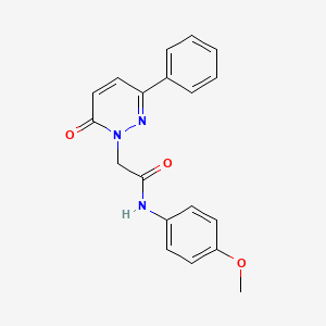 molecular formula C19H17N3O3 B5684094 N-(4-methoxyphenyl)-2-(6-oxo-3-phenyl-1(6H)-pyridazinyl)acetamide 