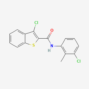 molecular formula C16H11Cl2NOS B5684110 3-chloro-N-(3-chloro-2-methylphenyl)-1-benzothiophene-2-carboxamide 