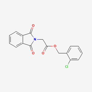 molecular formula C17H12ClNO4 B5684112 2-chlorobenzyl (1,3-dioxo-1,3-dihydro-2H-isoindol-2-yl)acetate 