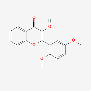 molecular formula C17H14O5 B5684157 2-(2,5-dimethoxyphenyl)-3-hydroxy-4H-chromen-4-one 