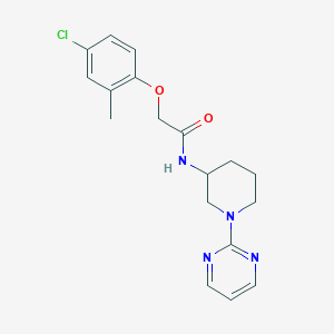 molecular formula C18H21ClN4O2 B5684165 2-(4-chloro-2-methylphenoxy)-N-[1-(2-pyrimidinyl)-3-piperidinyl]acetamide 