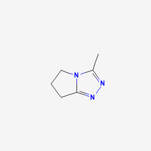 molecular formula C6H9N3 B568418 3-methyl-6,7-dihydro-5H-pyrrolo[2,1-c][1,2,4]triazole CAS No. 118801-63-1