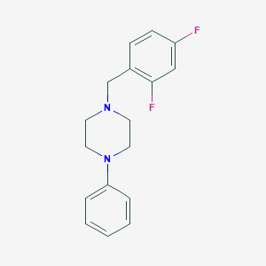 molecular formula C17H18F2N2 B5684196 1-(2,4-difluorobenzyl)-4-phenylpiperazine 