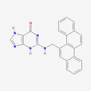 molecular formula C24H17N5O B056842 N(2)-((Chrysen-5-yl)methyl)guanine CAS No. 117606-17-4
