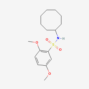 molecular formula C16H25NO4S B5684210 N-cyclooctyl-2,5-dimethoxybenzenesulfonamide 