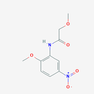 molecular formula C10H12N2O5 B5684219 2-methoxy-N-(2-methoxy-5-nitrophenyl)acetamide 