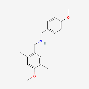 molecular formula C18H23NO2 B5684225 (4-methoxybenzyl)(4-methoxy-2,5-dimethylbenzyl)amine 