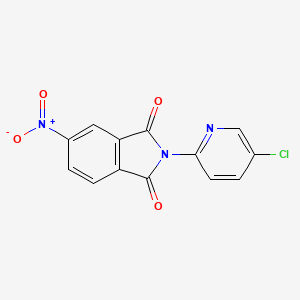molecular formula C13H6ClN3O4 B5684280 2-(5-chloro-2-pyridinyl)-5-nitro-1H-isoindole-1,3(2H)-dione 