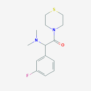 1-(3-fluorophenyl)-N,N-dimethyl-2-oxo-2-(4-thiomorpholinyl)ethanamine