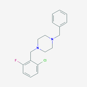 molecular formula C18H20ClFN2 B5684299 1-benzyl-4-(2-chloro-6-fluorobenzyl)piperazine 