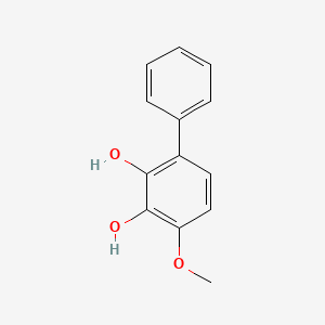 molecular formula C13H12O3 B568431 [1,1-Biphenyl]-2,3-diol,4-methoxy- CAS No. 116943-46-5