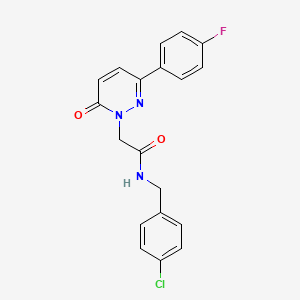 molecular formula C19H15ClFN3O2 B5684359 N-(4-chlorobenzyl)-2-[3-(4-fluorophenyl)-6-oxo-1(6H)-pyridazinyl]acetamide 