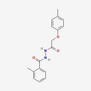 molecular formula C17H18N2O3 B5684372 2-methyl-N'-[(4-methylphenoxy)acetyl]benzohydrazide 