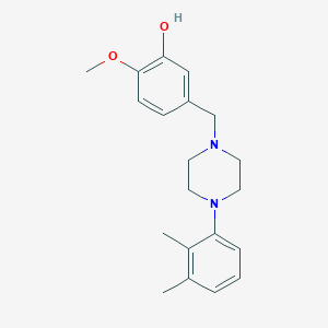 molecular formula C20H26N2O2 B5684381 5-{[4-(2,3-dimethylphenyl)-1-piperazinyl]methyl}-2-methoxyphenol 