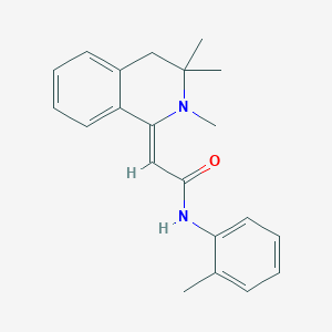 molecular formula C21H24N2O B5684387 N-(2-methylphenyl)-2-(2,3,3-trimethyl-3,4-dihydro-1(2H)-isoquinolinylidene)acetamide 