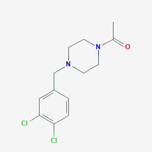 molecular formula C13H16Cl2N2O B5684398 1-acetyl-4-(3,4-dichlorobenzyl)piperazine 