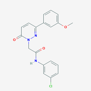 molecular formula C19H16ClN3O3 B5684442 N-(3-chlorophenyl)-2-[3-(3-methoxyphenyl)-6-oxo-1(6H)-pyridazinyl]acetamide 