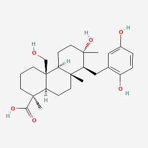 molecular formula C26H38O6 B568445 Strongylophorine 8 CAS No. 125329-09-1