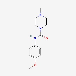 molecular formula C13H19N3O2 B5684467 N-(4-methoxyphenyl)-4-methyl-1-piperazinecarboxamide 