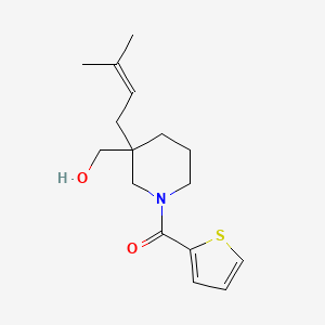 molecular formula C16H23NO2S B5684485 [3-(3-methyl-2-buten-1-yl)-1-(2-thienylcarbonyl)-3-piperidinyl]methanol 