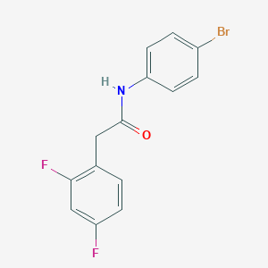 molecular formula C14H10BrF2NO B5684486 N-(4-bromophenyl)-2-(2,4-difluorophenyl)acetamide 