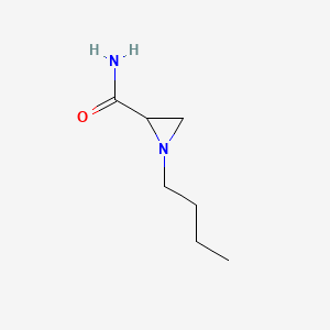 molecular formula C7H14N2O B568449 1-Butylaziridine-2-carboxamide CAS No. 118871-00-4
