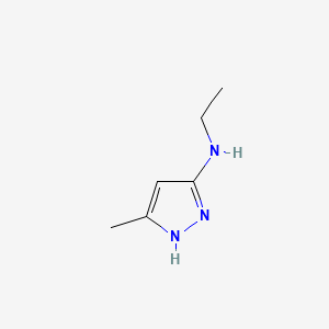 molecular formula C6H11N3 B568453 N-ethyl-5-methyl-1H-pyrazol-3-amine CAS No. 116545-20-1