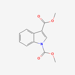 molecular formula C12H11NO4 B5684584 dimethyl 1H-indole-1,3-dicarboxylate 
