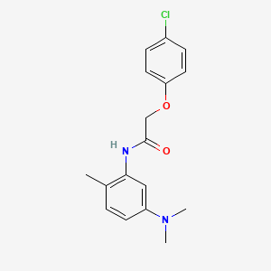 molecular formula C17H19ClN2O2 B5684604 2-(4-chlorophenoxy)-N-[5-(dimethylamino)-2-methylphenyl]acetamide 