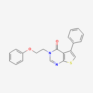 molecular formula C20H16N2O2S B5684613 3-(2-phenoxyethyl)-5-phenylthieno[2,3-d]pyrimidin-4(3H)-one 