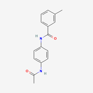 molecular formula C16H16N2O2 B5684627 N-[4-(acetylamino)phenyl]-3-methylbenzamide 