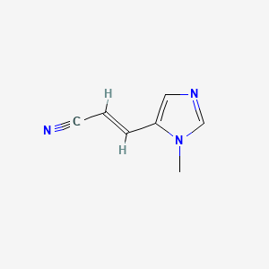 (E)-3-(3-methylimidazol-4-yl)prop-2-enenitrile
