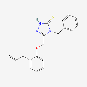 molecular formula C19H19N3OS B5684633 5-[(2-allylphenoxy)methyl]-4-benzyl-4H-1,2,4-triazole-3-thiol 