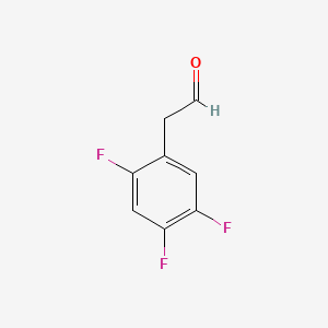 molecular formula C8H5F3O B568464 (2,4,5-Trifluorophenyl)acetaldehyde CAS No. 111991-20-9
